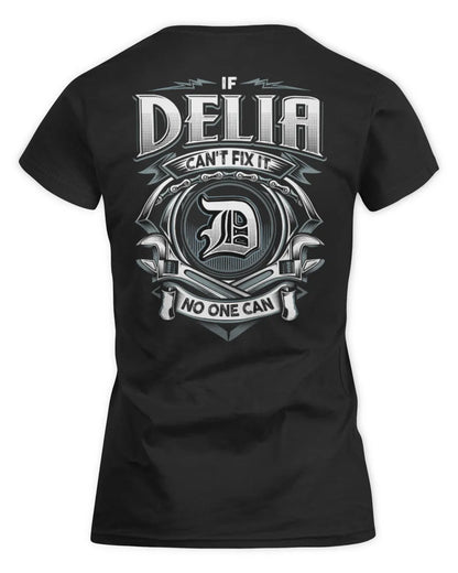 DELIA AP81-K4-626 - Personalized Ahmed Quote Apparel “If Ahmed Can't Fix It, No One Can” - Women's Standard T-Shirt - Black