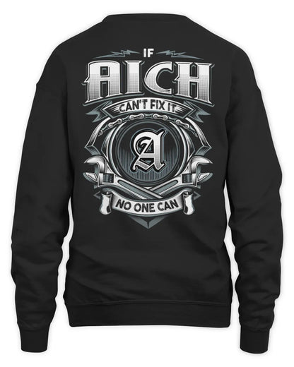 AICH AP81-K4-626 - Personalized Ahmed Quote Apparel “If Ahmed Can't Fix It, No One Can” - Unisex Sweatshirt - Black