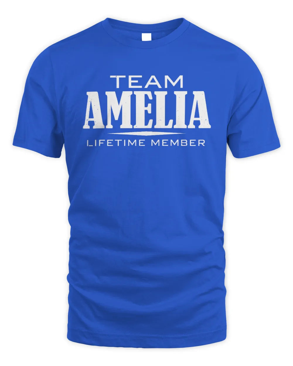 AMELIA BL62-K4-128 - Personalized “Team NAME Lifetime Member” - Unisex Standard T-Shirt - Royal