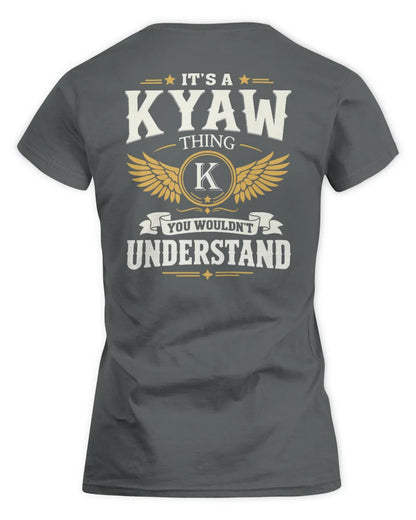 KYAW KT06-M008 It’s a [NAME] Thing – You Wouldn’t Understand | Personalized Vintage T-Shirt - Women's Standard T-Shirt - Charcoal