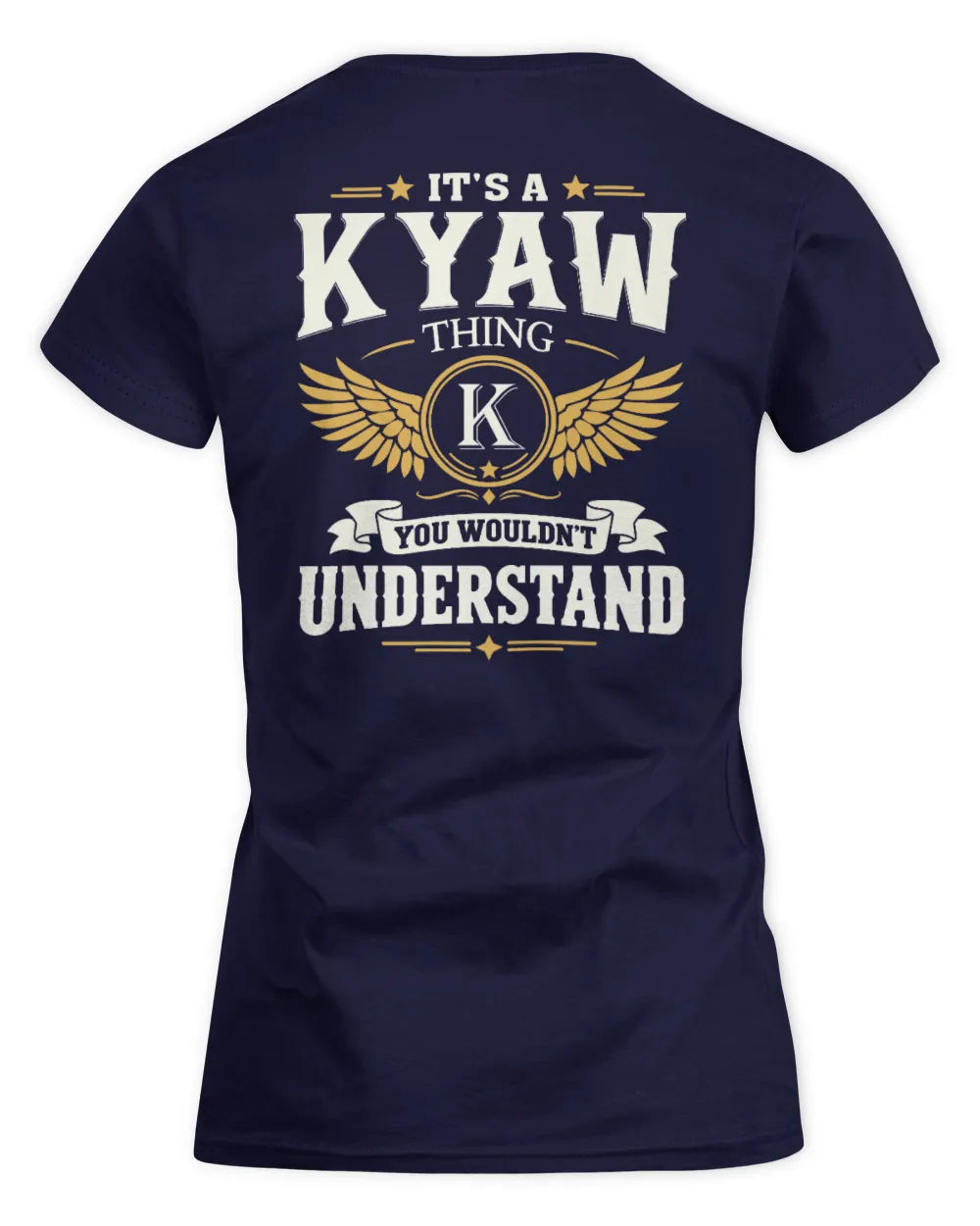 KYAW KT06-M008 It’s a [NAME] Thing – You Wouldn’t Understand | Personalized Vintage T-Shirt - Women's Standard T-Shirt - Navy