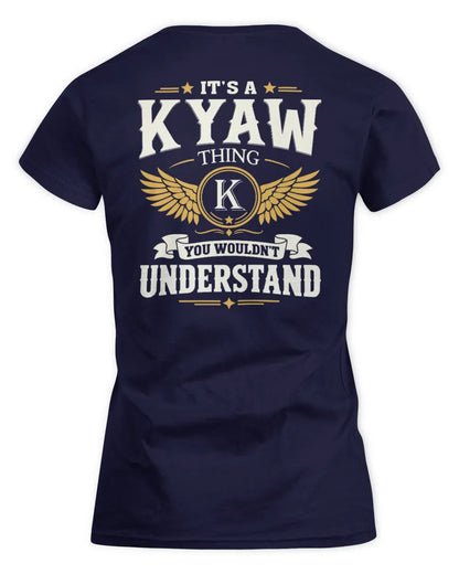 KYAW KT06-M008 It’s a [NAME] Thing – You Wouldn’t Understand | Personalized Vintage T-Shirt - Women's Standard T-Shirt - Navy