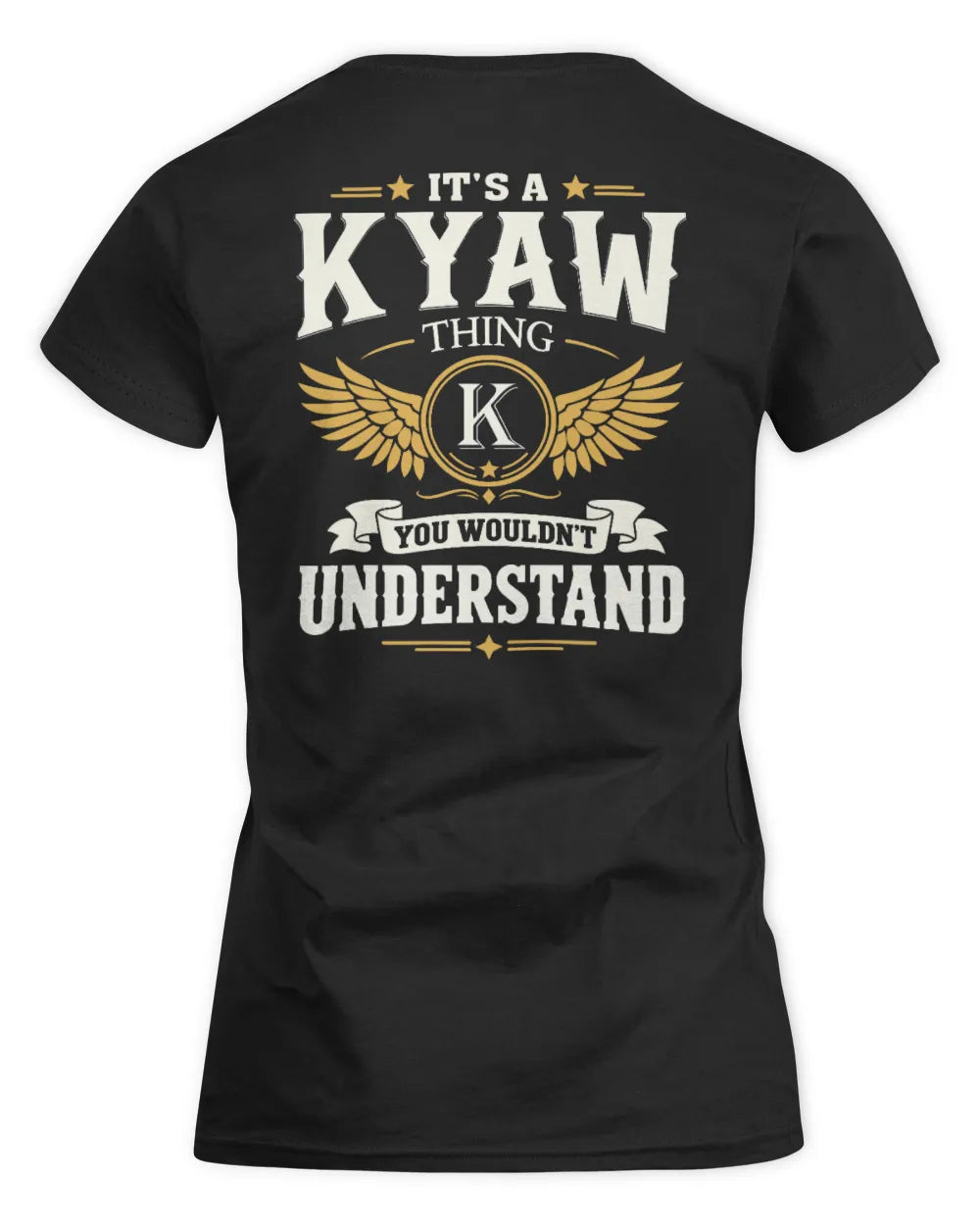 KYAW KT06-M008 It’s a [NAME] Thing – You Wouldn’t Understand | Personalized Vintage T-Shirt - Women's Standard T-Shirt - Black