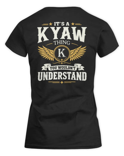 KYAW KT06-M008 It’s a [NAME] Thing – You Wouldn’t Understand | Personalized Vintage T-Shirt - Women's Standard T-Shirt - Black