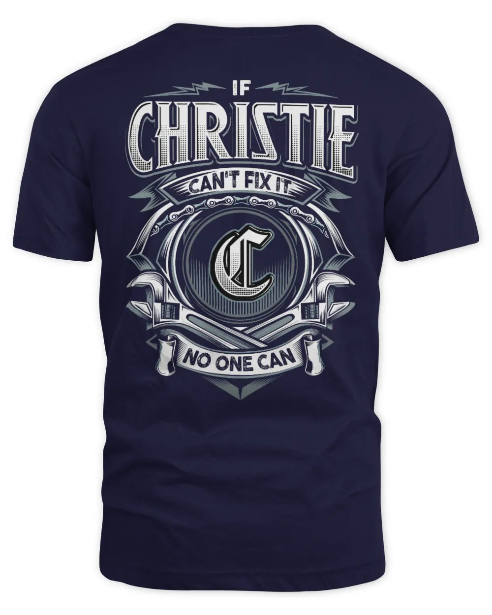 CHRISTIE AP81-K4-626 - Personalized Ahmed Quote Apparel “If Ahmed Can't Fix It, No One Can” - Unisex Standard T-Shirt - Navy