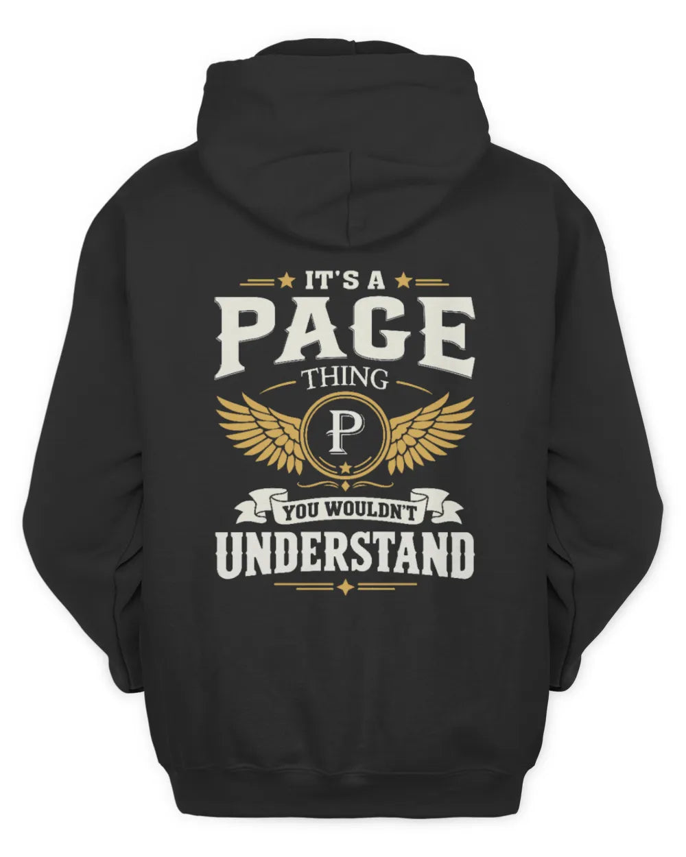 PAGE KT06-M008 It’s a [NAME] Thing – You Wouldn’t Understand | Personalized Vintage T-Shirt - Unisex Hoodie - Black