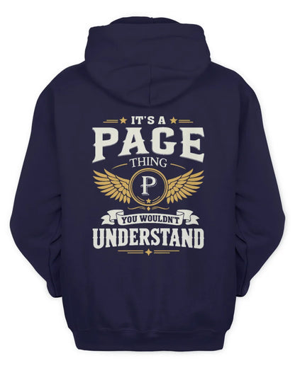 PAGE KT06-M008 It’s a [NAME] Thing – You Wouldn’t Understand | Personalized Vintage T-Shirt - Unisex Hoodie - Navy