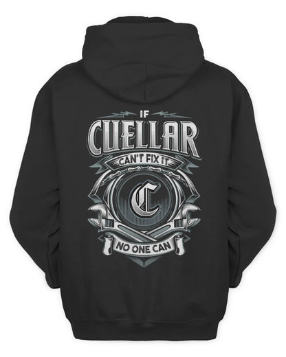 CUELLAR AP81-K4-626 - Personalized Ahmed Quote Apparel “If Ahmed Can't Fix It, No One Can” - Unisex Hoodie - Black