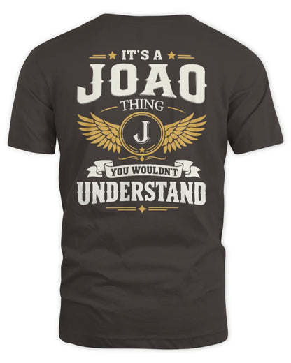 JOAO KT06-M008 It’s a [NAME] Thing – You Wouldn’t Understand | Personalized Vintage T-Shirt - Unisex Standard T-Shirt - Dark Chocolate