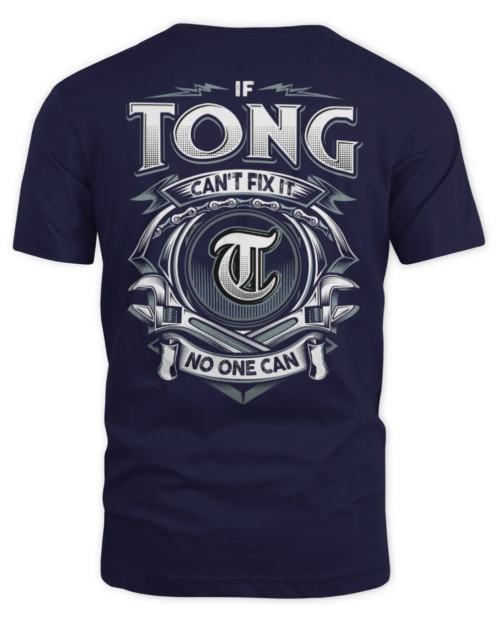 TONG AP81-K4-626 - Personalized Ahmed Quote Apparel “If Ahmed Can't Fix It, No One Can” - Unisex Standard T-Shirt - Navy