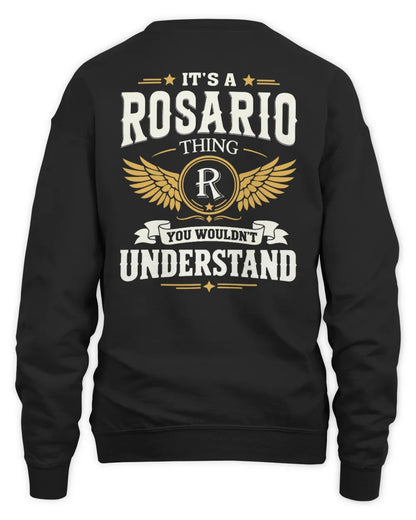 ROSARIO KT06-M008 It’s a [NAME] Thing – You Wouldn’t Understand | Personalized Vintage T-Shirt - Unisex Sweatshirt - Black