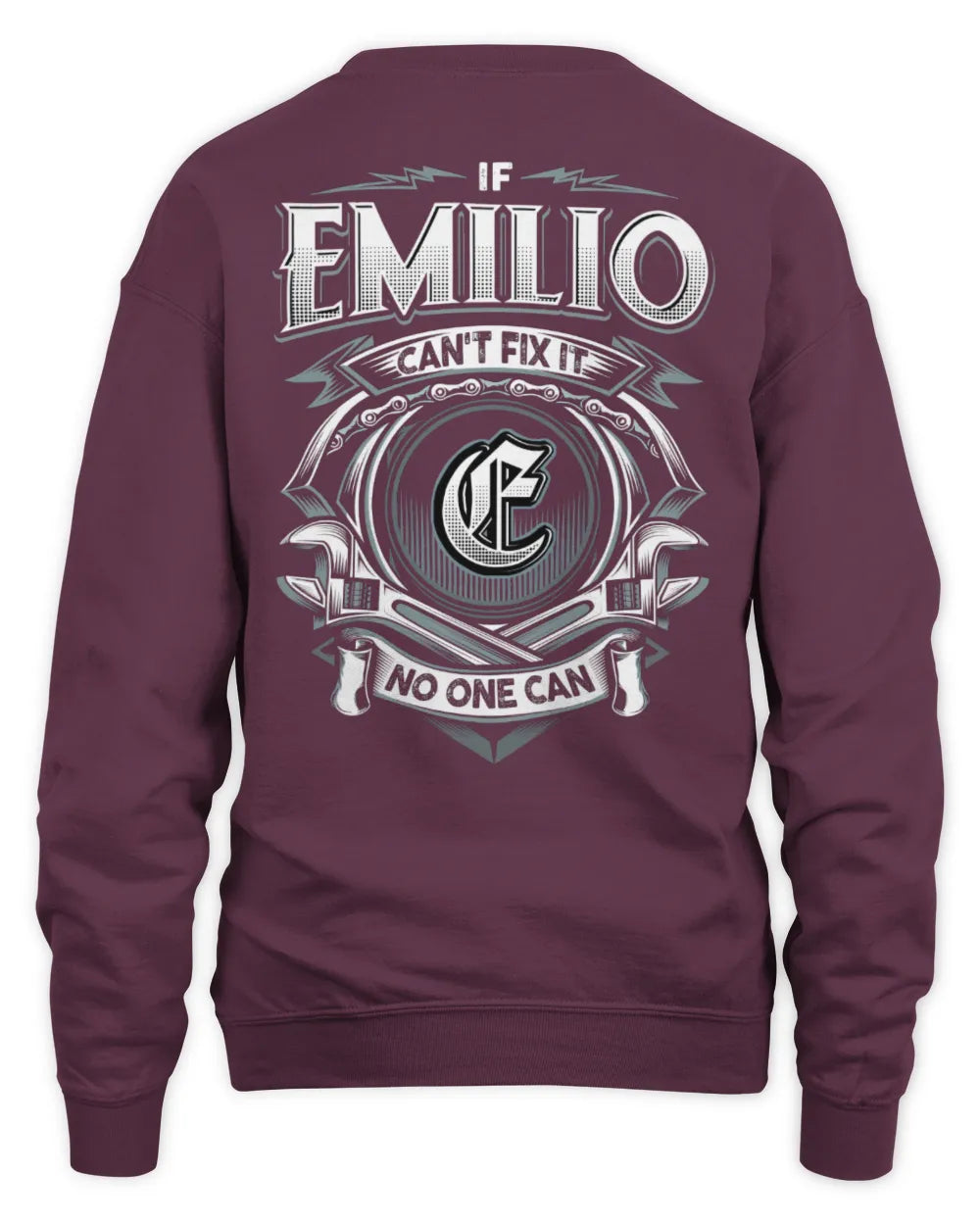 EMILIO AP81-K4-626 - Personalized Ahmed Quote Apparel “If Ahmed Can't Fix It, No One Can” - Unisex Sweatshirt - Maroon