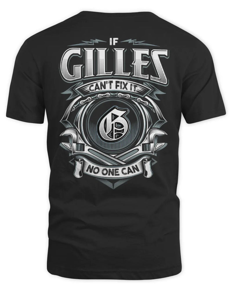 GILLES AP81-K4-626 - Personalized Ahmed Quote Apparel “If Ahmed Can't Fix It, No One Can” - Unisex Standard T-Shirt - Black