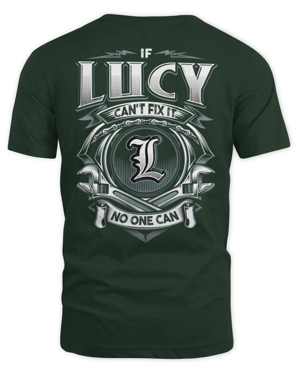 LUCY AP81-K4-626 - Personalized Ahmed Quote Apparel “If Ahmed Can't Fix It, No One Can” - Unisex Standard T-Shirt - Forest Green