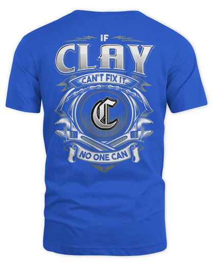 CLAY AP81-K4-626 - Personalized Ahmed Quote Apparel “If Ahmed Can't Fix It, No One Can” - Unisex Standard T-Shirt - Royal