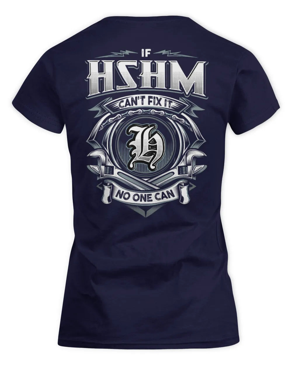 HSHM AP81-K4-626 - Personalized Ahmed Quote Apparel “If Ahmed Can't Fix It, No One Can” - Women's Standard T-Shirt - Navy