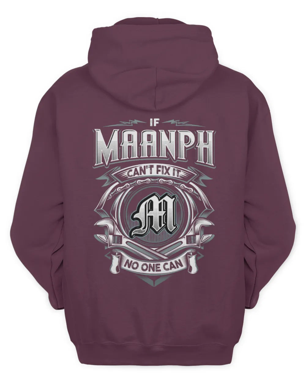 MAANPH AP81-K4-626 - Personalized Ahmed Quote Apparel “If Ahmed Can't Fix It, No One Can” - Unisex Hoodie - Maroon