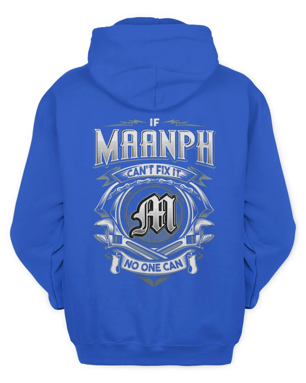 MAANPH AP81-K4-626 - Personalized Ahmed Quote Apparel “If Ahmed Can't Fix It, No One Can” - Unisex Hoodie - Royal