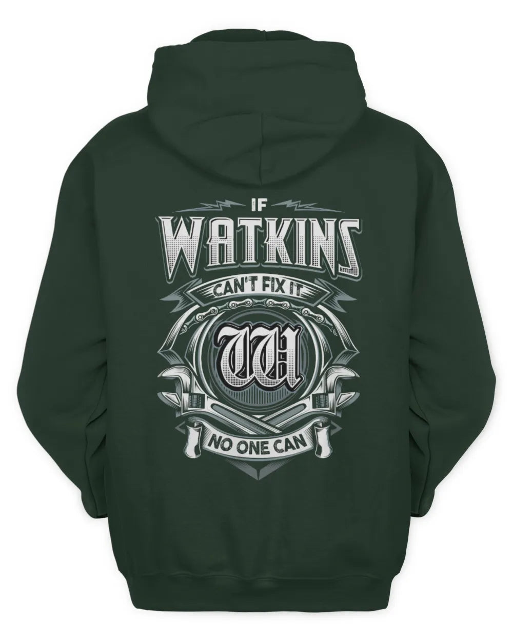 WATKINS AP81-K4-626 - Personalized Ahmed Quote Apparel “If Ahmed Can't Fix It, No One Can” - Unisex Hoodie - Forest Green