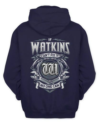 WATKINS AP81-K4-626 - Personalized Ahmed Quote Apparel “If Ahmed Can't Fix It, No One Can” - Unisex Hoodie - Navy