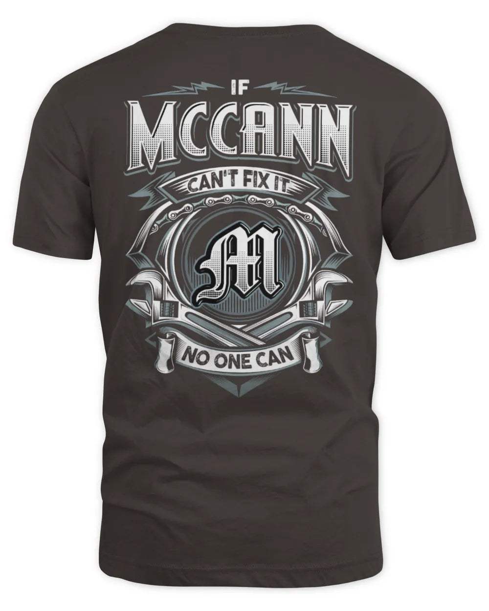 MCCANN AP81-K4-626 - Personalized Ahmed Quote Apparel “If Ahmed Can't Fix It, No One Can” - Unisex Standard T-Shirt - Dark Chocolate