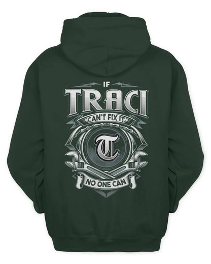 TRACI AP81-K4-626 - Personalized Ahmed Quote Apparel “If Ahmed Can't Fix It, No One Can” - Unisex Hoodie - Forest Green