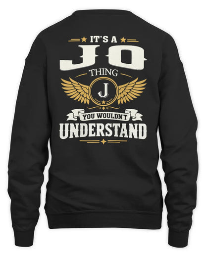 JO KT06-M008 It’s a [NAME] Thing – You Wouldn’t Understand | Personalized Vintage T-Shirt - Unisex Sweatshirt - Black