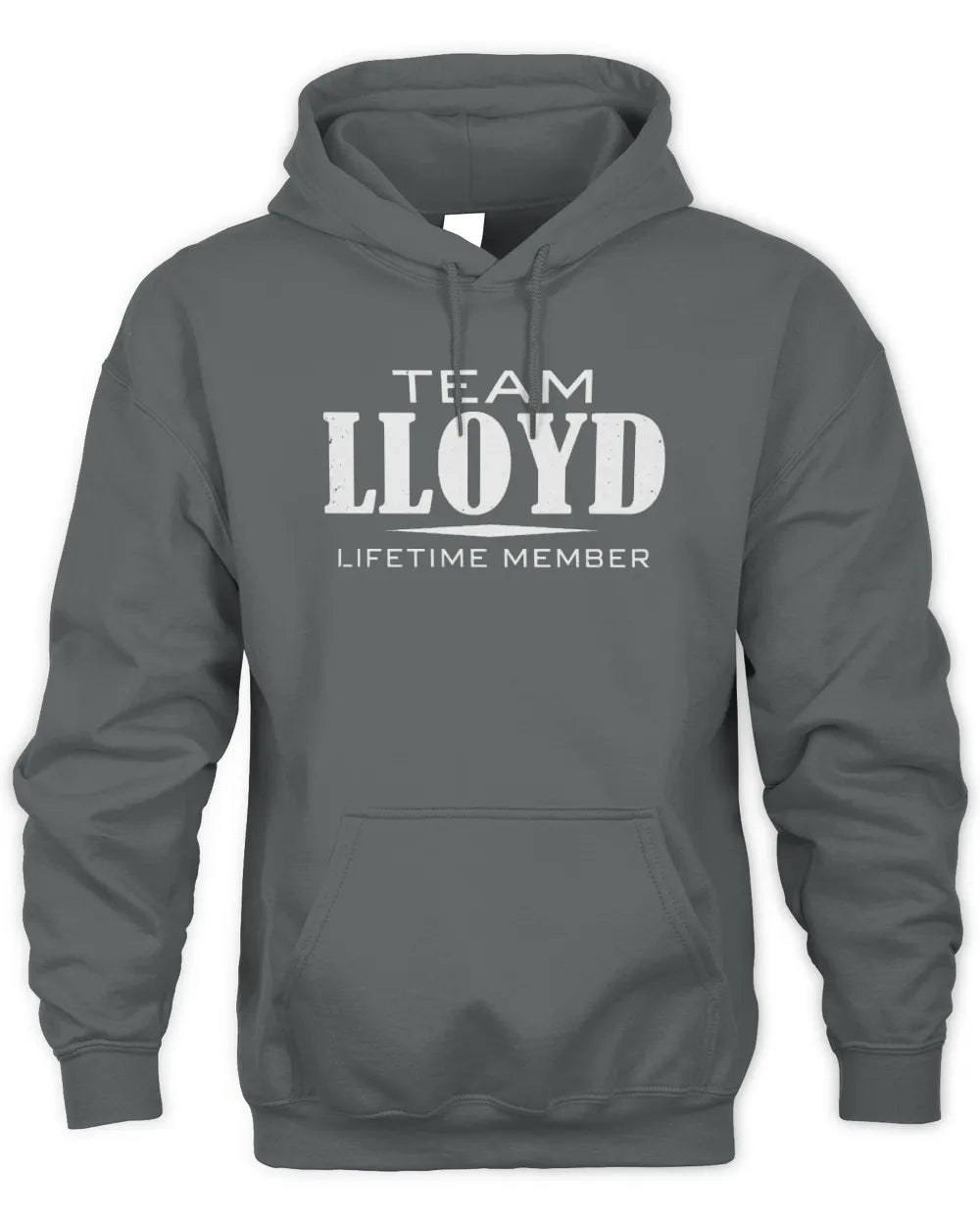 LLOYD BL62-K4-128 - Personalized “Team NAME Lifetime Member” - Unisex Hoodie - Charcoal