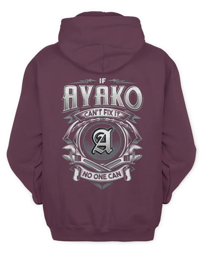 AYAKO AP81-K4-626 - Personalized Ahmed Quote Apparel “If Ahmed Can't Fix It, No One Can” - Unisex Hoodie - Maroon
