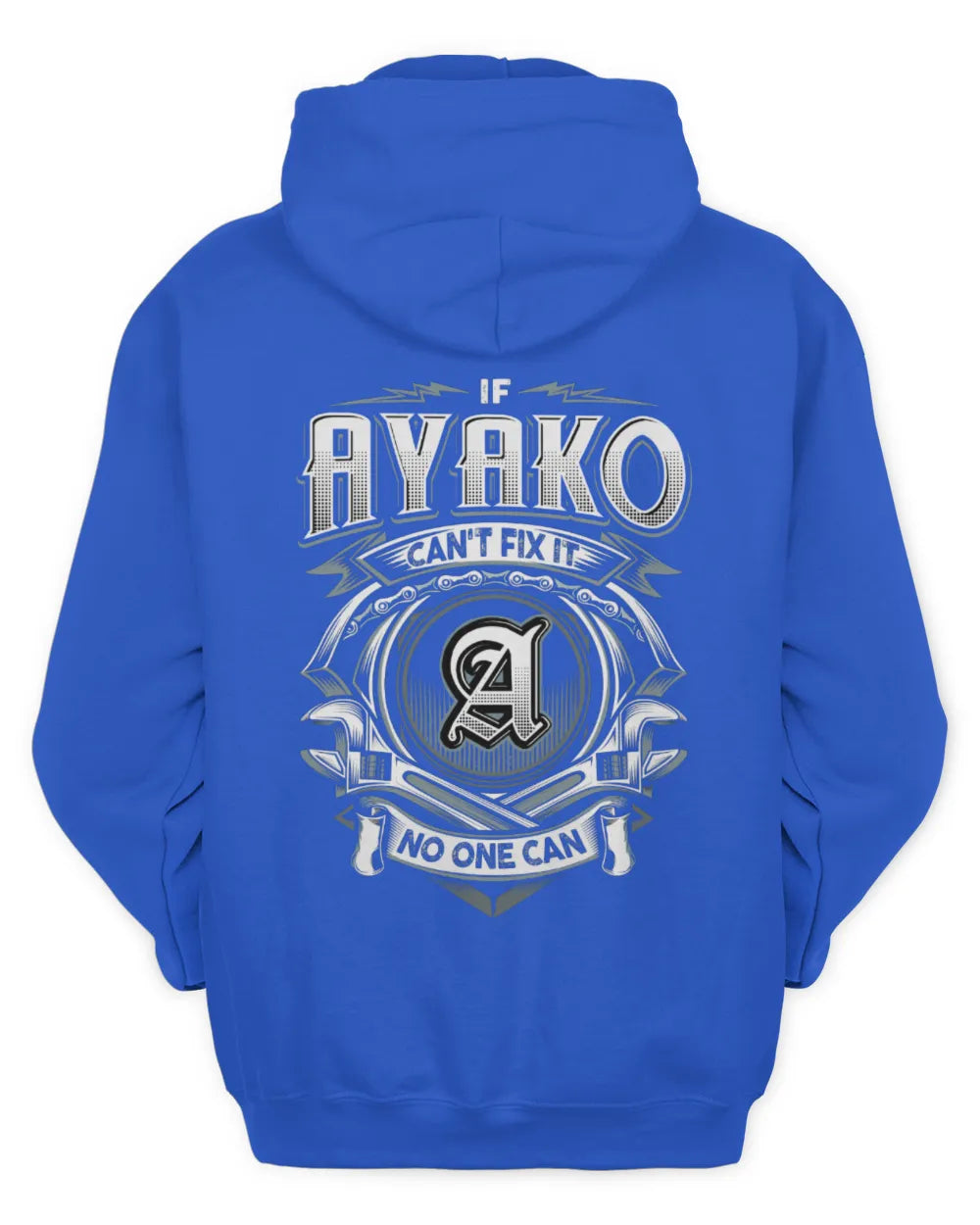 AYAKO AP81-K4-626 - Personalized Ahmed Quote Apparel “If Ahmed Can't Fix It, No One Can” - Unisex Hoodie - Royal