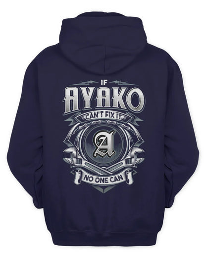 AYAKO AP81-K4-626 - Personalized Ahmed Quote Apparel “If Ahmed Can't Fix It, No One Can” - Unisex Hoodie - Navy