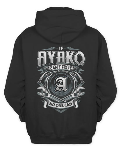 AYAKO AP81-K4-626 - Personalized Ahmed Quote Apparel “If Ahmed Can't Fix It, No One Can” - Unisex Hoodie - Black