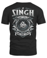 SINGH AP81-K4-626 - Personalized Ahmed Quote Apparel “If Ahmed Can't Fix It, No One Can” - Unisex Standard T-Shirt - Black