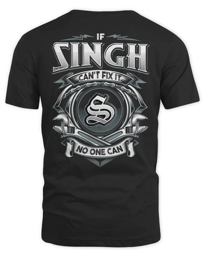 SINGH AP81-K4-626 - Personalized Ahmed Quote Apparel “If Ahmed Can't Fix It, No One Can” - Unisex Standard T-Shirt - Black