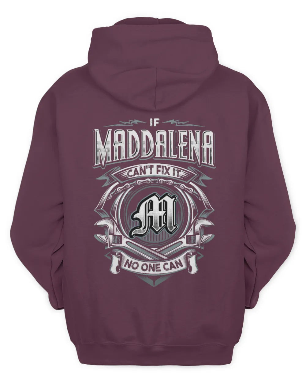 MADDALENA AP81-K4-626 - Personalized Ahmed Quote Apparel “If Ahmed Can't Fix It, No One Can” - Unisex Hoodie - Maroon