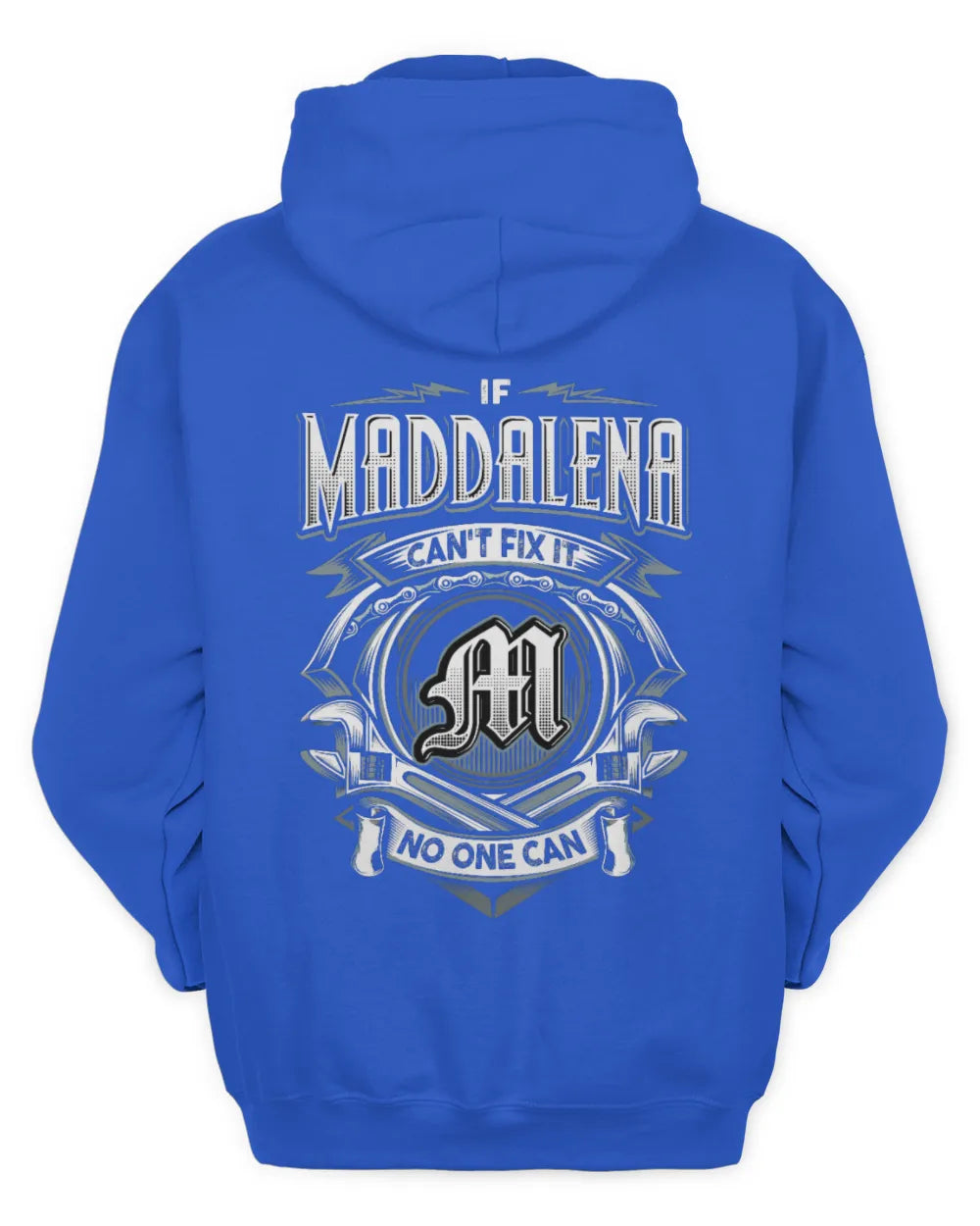 MADDALENA AP81-K4-626 - Personalized Ahmed Quote Apparel “If Ahmed Can't Fix It, No One Can” - Unisex Hoodie - Royal