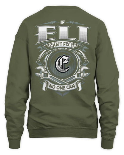 ELI AP81-K4-626 - Personalized Ahmed Quote Apparel “If Ahmed Can't Fix It, No One Can” - Unisex Sweatshirt - Military Green