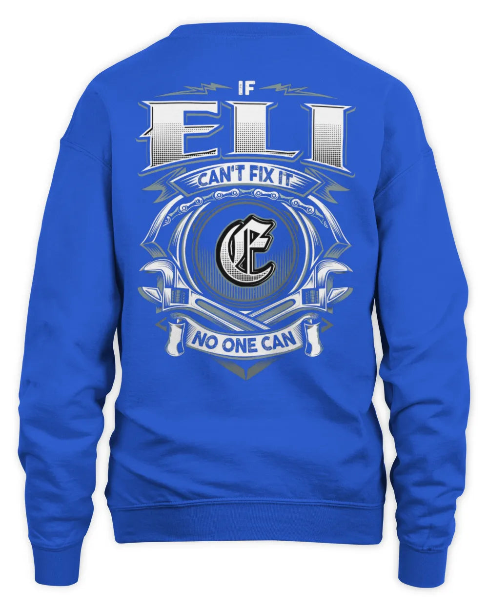 ELI AP81-K4-626 - Personalized Ahmed Quote Apparel “If Ahmed Can't Fix It, No One Can” - Unisex Sweatshirt - Royal
