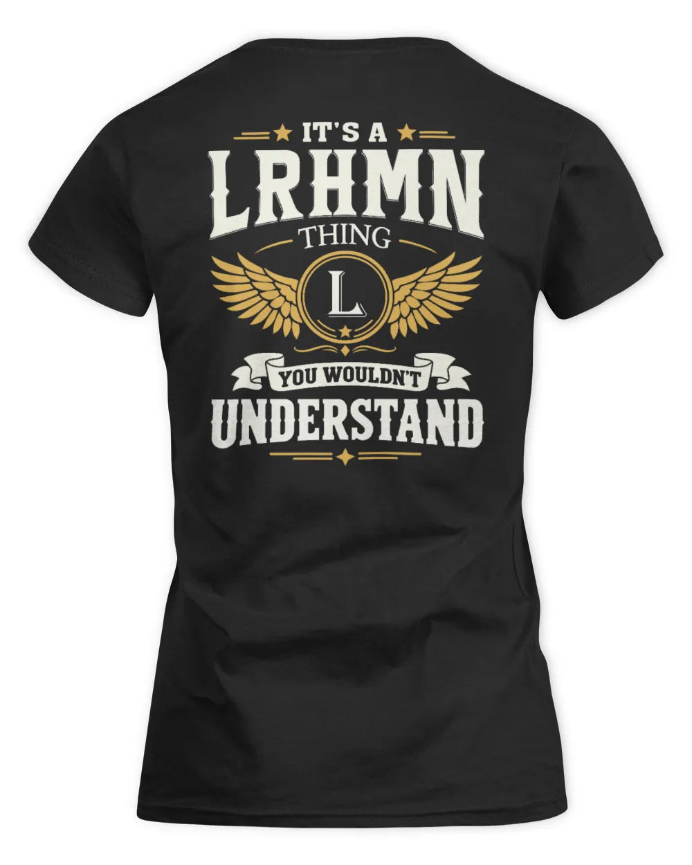 LRHMN KT06-M008 It’s a [NAME] Thing – You Wouldn’t Understand | Personalized Vintage T-Shirt - Women's Standard T-Shirt - Black