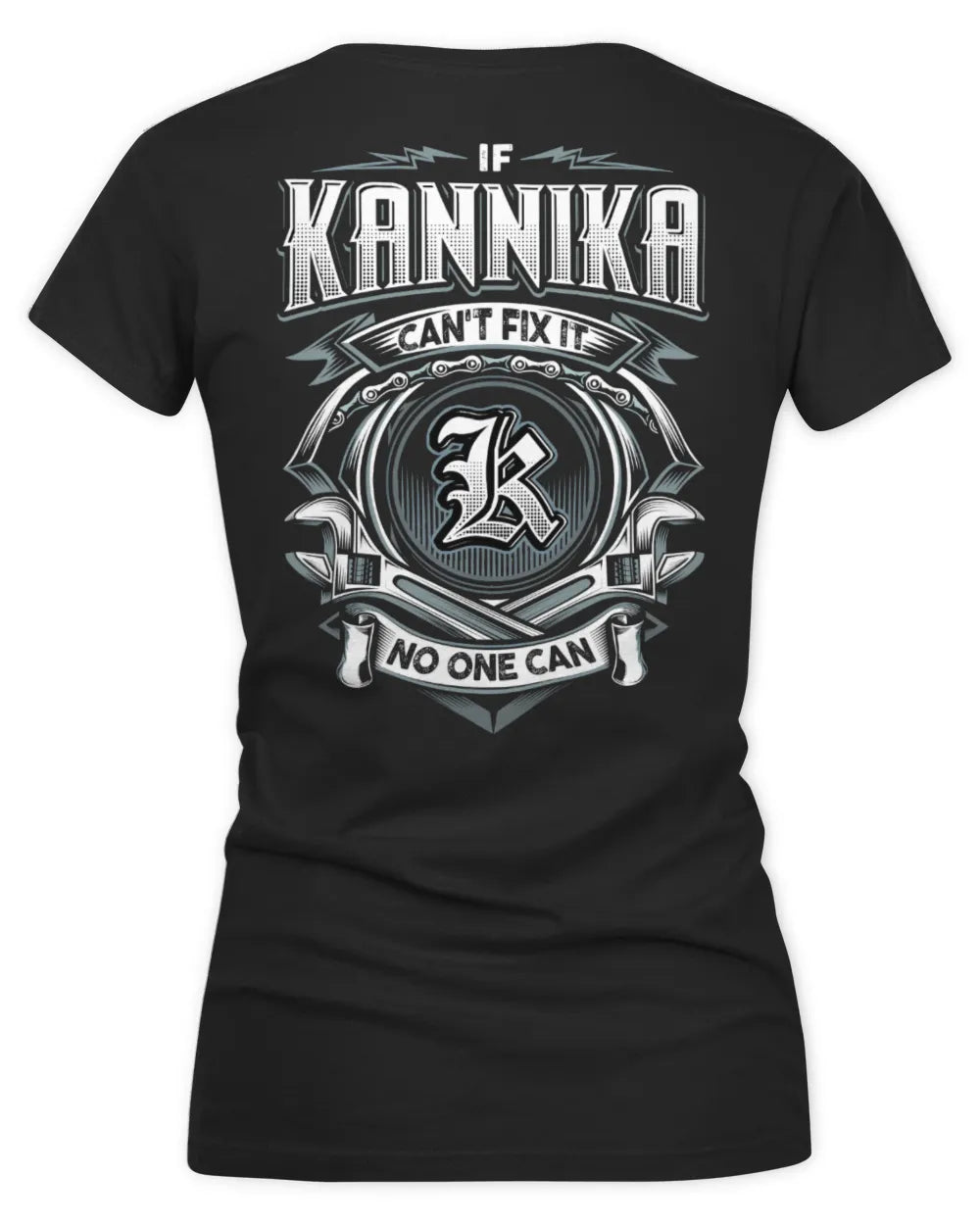 KANNIKA AP81-K4-626 - Personalized Ahmed Quote Apparel “If Ahmed Can't Fix It, No One Can” - Women's V-Neck T-Shirt - Black