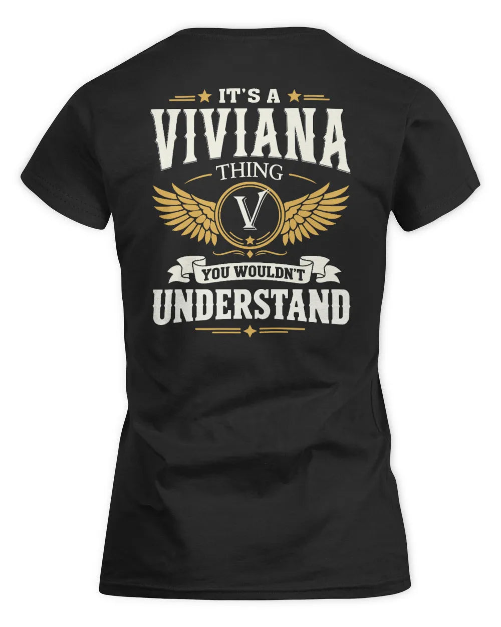 VIVIANA KT06-M008 It’s a [NAME] Thing – You Wouldn’t Understand | Personalized Vintage T-Shirt - Women's Standard T-Shirt - Black