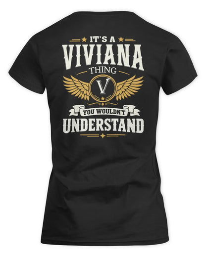 VIVIANA KT06-M008 It’s a [NAME] Thing – You Wouldn’t Understand | Personalized Vintage T-Shirt - Women's Standard T-Shirt - Black