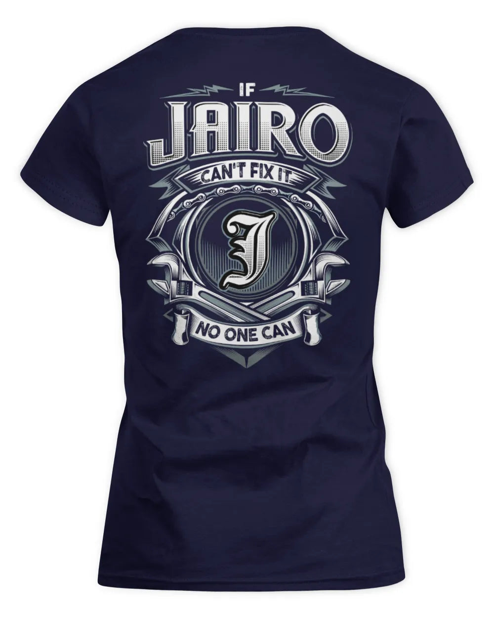 JAIRO AP81-K4-626 - Personalized Ahmed Quote Apparel “If Ahmed Can't Fix It, No One Can” - Women's Standard T-Shirt - Navy