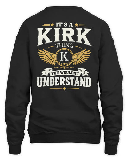 KIRK KT06-M008 It’s a [NAME] Thing – You Wouldn’t Understand | Personalized Vintage T-Shirt - Unisex Sweatshirt - Black