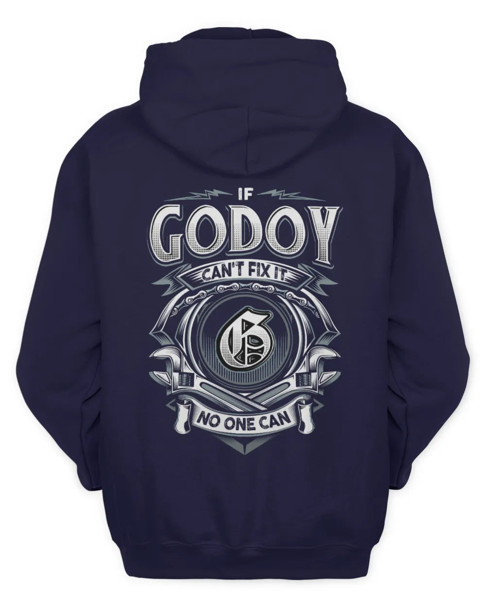 GODOY AP81-K4-626 - Personalized Ahmed Quote Apparel “If Ahmed Can't Fix It, No One Can” - Unisex Hoodie - Navy