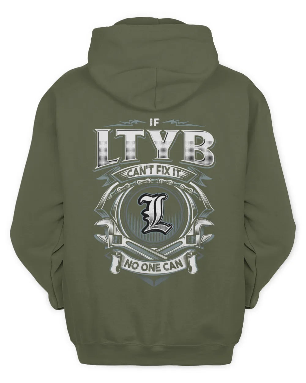 LTYB AP81-K4-626 - Personalized Ahmed Quote Apparel “If Ahmed Can't Fix It, No One Can” - Unisex Hoodie - Military Green