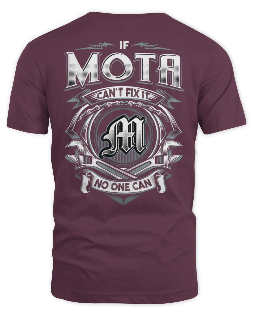 MOTA AP81-K4-626 - Personalized Ahmed Quote Apparel “If Ahmed Can't Fix It, No One Can” - Unisex Standard T-Shirt - Maroon