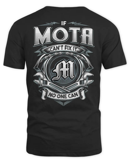 MOTA AP81-K4-626 - Personalized Ahmed Quote Apparel “If Ahmed Can't Fix It, No One Can” - Unisex Standard T-Shirt - Black