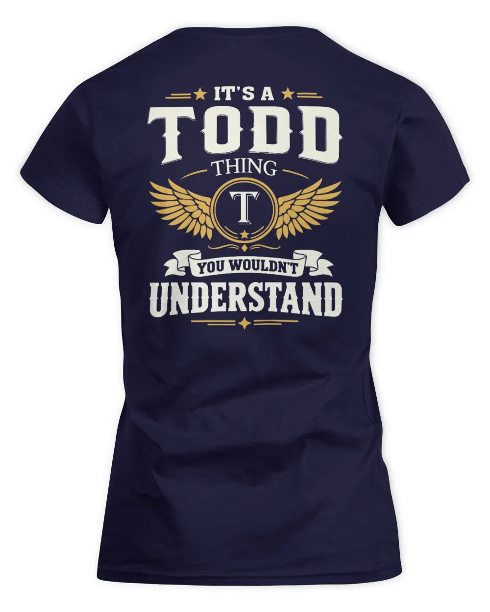 TODD KT06-M008 It’s a [NAME] Thing – You Wouldn’t Understand | Personalized Vintage T-Shirt - Women's Standard T-Shirt - Navy