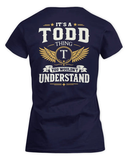 TODD KT06-M008 It’s a [NAME] Thing – You Wouldn’t Understand | Personalized Vintage T-Shirt - Women's Standard T-Shirt - Navy